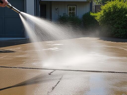Exterior pressure washing